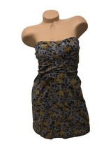 Blue floral strapless dress medium mystic NWT - $164.51 MXN