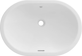 Grohe 39673000 Essence Under Counter 24&quot; Bathroom Sink, Alpine White - £236.48 GBP