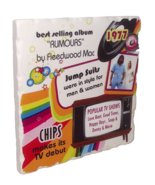 Coaster Year 1977 Tile Retro Birthday Anniversary Graduation History Fle... - $10.84