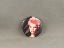 Vintage Band Pin - Billy Idol Head Shot 1980s - Celluloid Pin  - $19.00