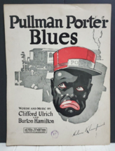 Scarce 1921 Sheet Music Pullman Porter - A Light Brown Blues Train Railway Black - £180.43 GBP