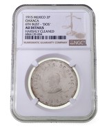 1915 Mexico 2 Pesos Oaxaca 6th Bust - &quot;DOS&quot; Graded by NGC as AU Details - $445.50