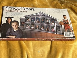 School Years Picture Frame Metal School House 13 Photo Decor Wall Shelf Display. - £15.03 GBP