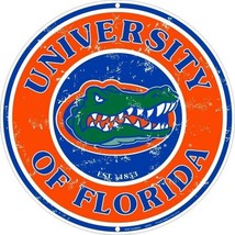 FL Gators 24&quot; Round Embossed Tin Metal Sign - $1,392.80 MXN