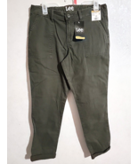 Lee Tapered Utility Mid-Rise Regular Fit Jeans Seaweed Green sz 8M - £22.75 GBP