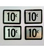 Pinball Machine 10 cent Decals NOS Vintage Arcade Or Vending Ten Cents L... - $8.90