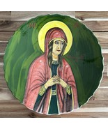 2000 Rare Crying Mary Handmade Icon on Porcelain Plate designed by Georg... - $3,325.44 MXN