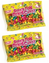 SUPER FUN PENIS SHAPED CANDY NOVELTY GAG GIFT PARTY FRUIT FLAVORED 200 P... - $436.64 MXN