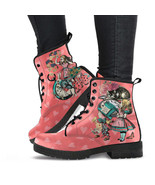 Combat Boots - Alice in Wonderland Gifts #102 Coral Series, Black Lace P... - £71.88 GBP
