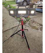 24LL72 HUSKY LED WORK LIGHT ON TRIPOD, GOOD CONDITION, 120VAC - $12.15