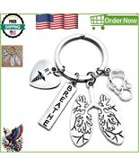 Elegant Lung and Stethoscope Keychain for Respiratory Therapists - Silve... - $350.61 MXN