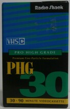 Radio Shack Pro High Grade PHG-30 Camcorder Video Cassette | Sealed, Unused - £5.43 GBP