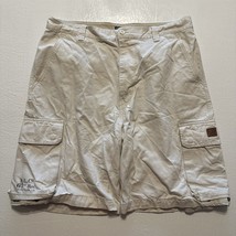 Polo Jeans Ralph Lauren 38 x 10&quot; Cream Heavy Military 67th Regt Cargo Shorts - $39.99