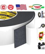 High-Density Black Foam Tape - 2inx16.4FT Self-Adhesive Weatherproof Ins... - $490.86 MXN