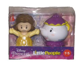 Fisher Price Little People Disney Princess BELLE &amp; Mrs. Potts NEW - £7.73 GBP