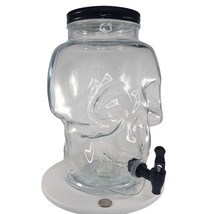 Clear Glass Skull Drink Dispenser Party Drinks - £31.46 GBP