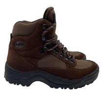 Vasque Hiking Boots Dark Brown Waterproof Vintage Mid Suede Leather Men Size 7.5 - £62.12 GBP