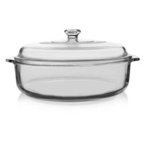 3-Quart Glass Bakeware Casserole Dish Dutch Oven with Oven-Safe Glass Lid - $115.49