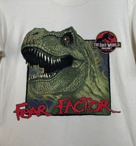 Vintage Jurassic Park T Shirt Single Stitch Lost World Movie Promo Tee USA 90s - £94.26 GBP