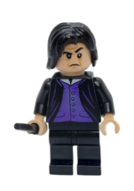 LEGO MiniFigure Professor Severus Snape Dark Purple Shirt Wand HP134 75953 - £5.42 GBP