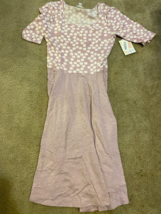 NEW Beautiful Lularoe Nicole Small lilac dots solid Fitted Top Full Skirt - £11.00 GBP
