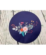 Black Flower Round Mouse Pad Be You Cute Mouse Mat - £9.53 GBP