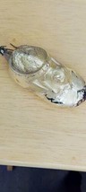 Antique Christmas Ornament Cat in Slipper Shoe Mercury glass Silver 4 .25&quot; - £57.33 GBP