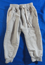 LEAPING FROG LIGHT GRAY COMFORTABLE THERMAL DRAWSTRING BABY SWEATPANTS 4T - $11.47