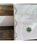 Matouk Birdseye Pique Shower Curtain 72x72 White Cotton Poly ~New~ - €59,75 EUR