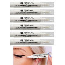 6 Pc Makeup Touch Up Corrector Pen Eraser Remover Fix Eyeliner Smudges C... - £19.65 GBP