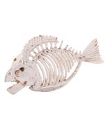 Plastic PREHISTORIC PIRANHA SKELETON Hinged Jaw Halloween Decoration Hor... - $7.57