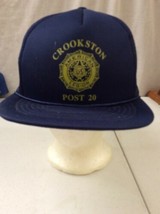 trucker hat baseball cap Vintage Mesh Snap Back Crookston American Legion - $39.99