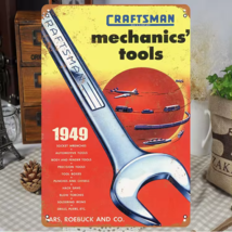 Craftsman Mechanics&#39; Tools 1949 Vintage Novelty Metal Sign 12&quot; x 8&quot; Wall Art - £7.06 GBP