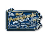 Pennsylvania the Keystone State Premium Map Fridge Magnet - $6.99