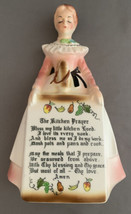 Vintage Enesco Prayer Lady Pink Hanging Wall Plaque - £27.97 GBP
