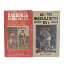 Vintage Sports Paperback Book Lot MLB Major League Baseball Stars of 197... - £7.73 GBP