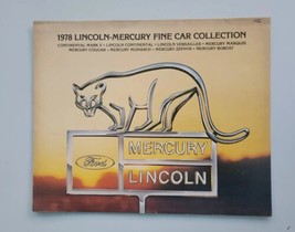 Original 1978 Lincoln - Mercury - Fine Car Collection  Sale Brochure CB - $9.99