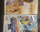 LOT OF 2 WII GAMES : Hannah Montana The Movie + THE SMURFS DANCE PARTY [... - $6.92
