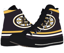 Boston Bruins Hockey Team Affordable Canvas Casual Shoes - £30.93 GBP+