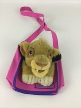 Disney The Lion King Simba Cub Plush Stuffed Animal Purse Bag Vintage 90s Toy - £27.25 GBP