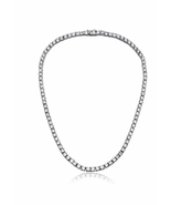 ADIRFINE 18K Gold Plated 5MM Cubic Zirconia Choker Tennis Necklace - $75.59+