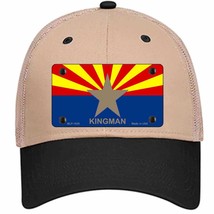 Kingman Arizona State Flag Novelty Khaki Mesh License Plate Hat - £22.66 GBP