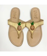 Miss Trish For Target Pineapple Rhinestone Thong Sandals Size 7 1/2 - $150.16 MXN
