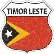 Timor Leste Highway Shield Novelty Metal Magnet - £11.93 GBP