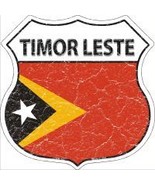 Timor Leste Highway Shield Novelty Metal Magnet - £11.95 GBP