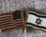 USA &amp; Israel Wavy Friendship Lapel Pin - $9.98