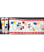 2 Disney Babies ABC Wallpaper Border Mickey Mouse Minnie Pluto Baby Dona... - $14.47