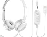 MPOW USB Headset w/ Microphone Noise Reduction - PA071A Gray / Silver - $18.95