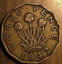 1942 Uk Great Britain Threepence - £1.36 GBP