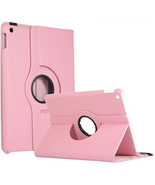 Leather Flip Rotating Portfolio Stand Case LIGHT PINK for iPad 5/iPad 6 ... - $126.29 MXN